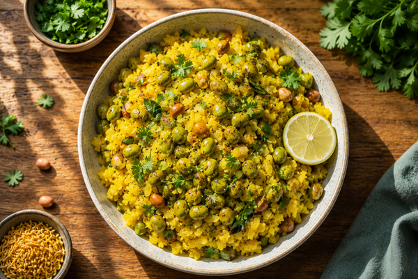 Roasted Edamame with Poha The Ultimate High Protein Indian Breakfast