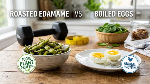Edamame Protein Snacks vs Eggs. Which Protein Source is Better for Vegetarians?